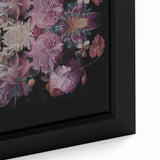 Electric Wall Art | Dark Floral Electric Canvas for Modern Interiors