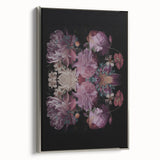 Electric Wall Art | Dark Floral Electric Canvas for Modern Interiors