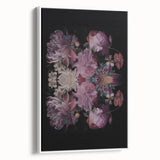 Electric Wall Art | Dark Floral Electric Canvas for Modern Interiors
