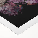 Electric Wall Art | Dark Floral Electric Canvas for Modern Interiors