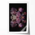Electric Wall Art | Dark Floral Electric Canvas for Modern Interiors