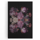 Electric Wall Art | Dark Floral Electric Canvas for Modern Interiors