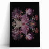Electric Wall Art | Dark Floral Electric Canvas for Modern Interiors