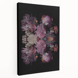 Electric Wall Art | Dark Floral Electric Canvas for Modern Interiors