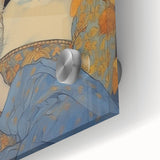 Electric Wall Art | Vibrant Portrait with Cat Electric Canvas Decor