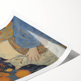 Electric Wall Art | Vibrant Portrait with Cat Electric Canvas Decor