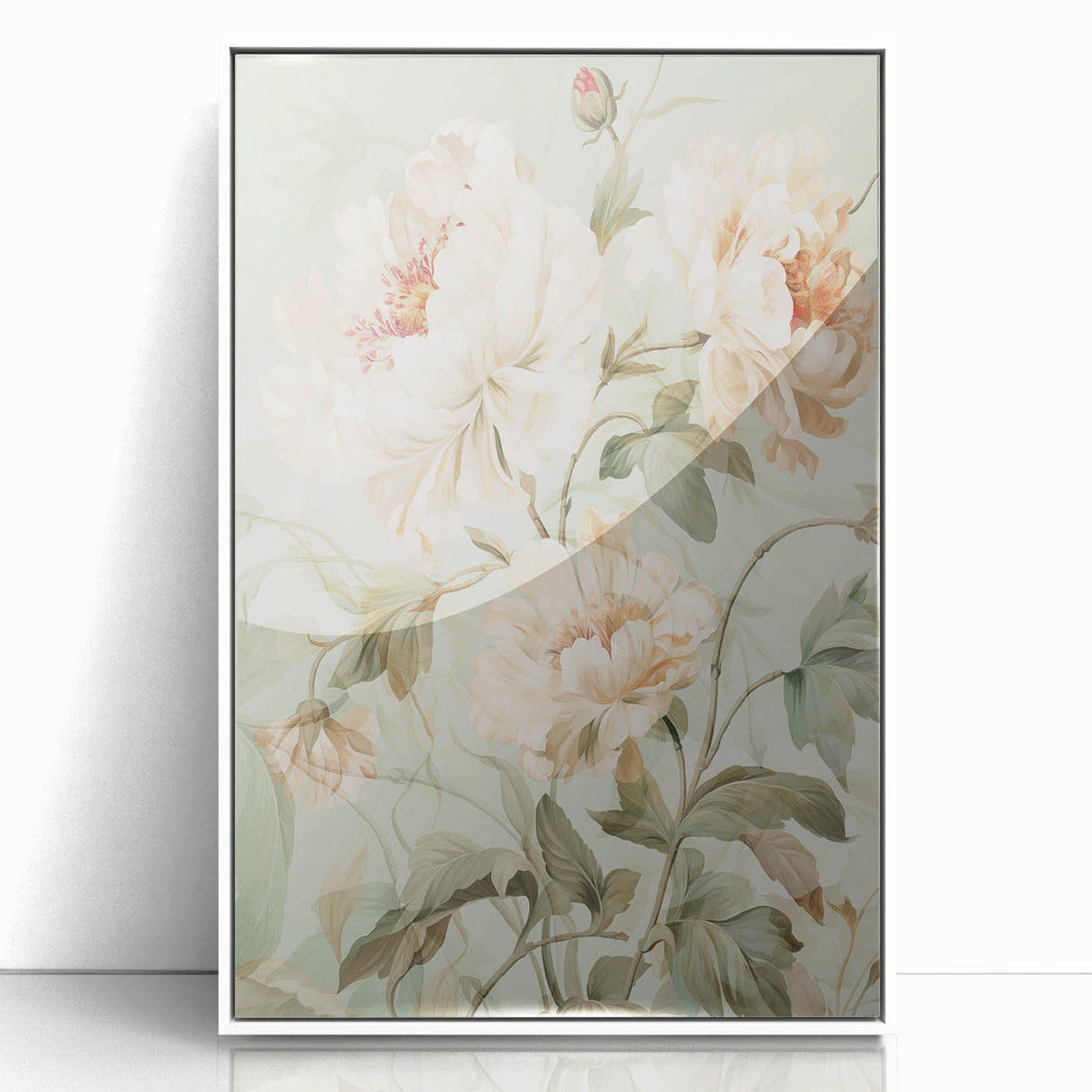 Electric Wall Art | Soft Floral Electric Canvas for Modern Interiors