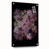 Electric Wall Art | Dramatic Floral Electric Canvas for Modern Decor