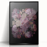 Electric Wall Art | Dramatic Floral Electric Canvas for Modern Decor