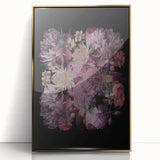 Electric Wall Art | Dramatic Floral Electric Canvas for Modern Decor
