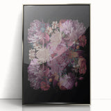 Electric Wall Art | Dramatic Floral Electric Canvas for Modern Decor