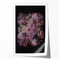 Electric Wall Art | Dramatic Floral Electric Canvas for Modern Decor