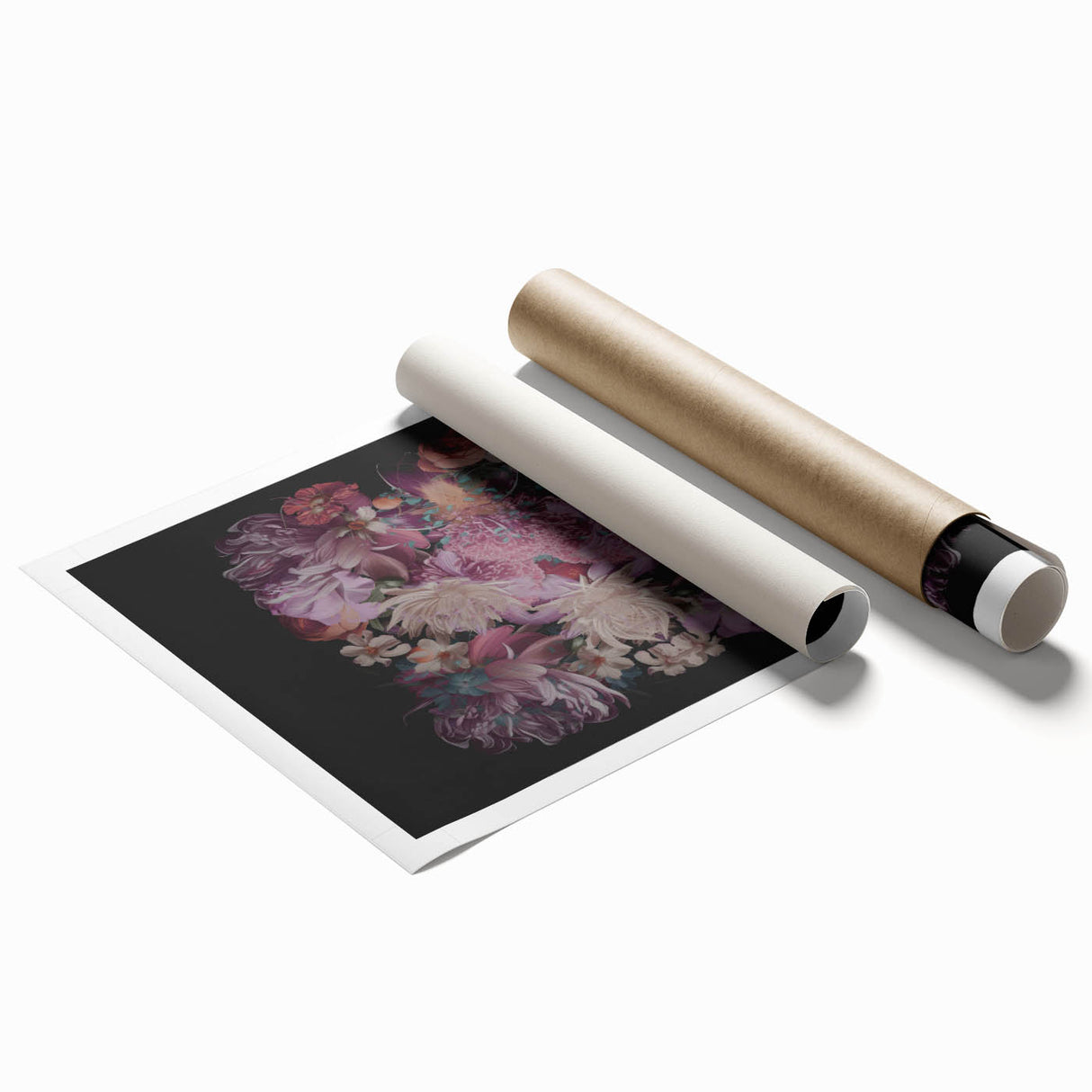 Electric Wall Art | Dramatic Floral Electric Canvas for Modern Decor