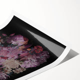 Electric Wall Art | Dramatic Floral Electric Canvas for Modern Decor