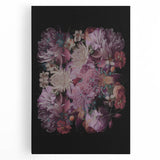 Electric Wall Art | Dramatic Floral Electric Canvas for Modern Decor