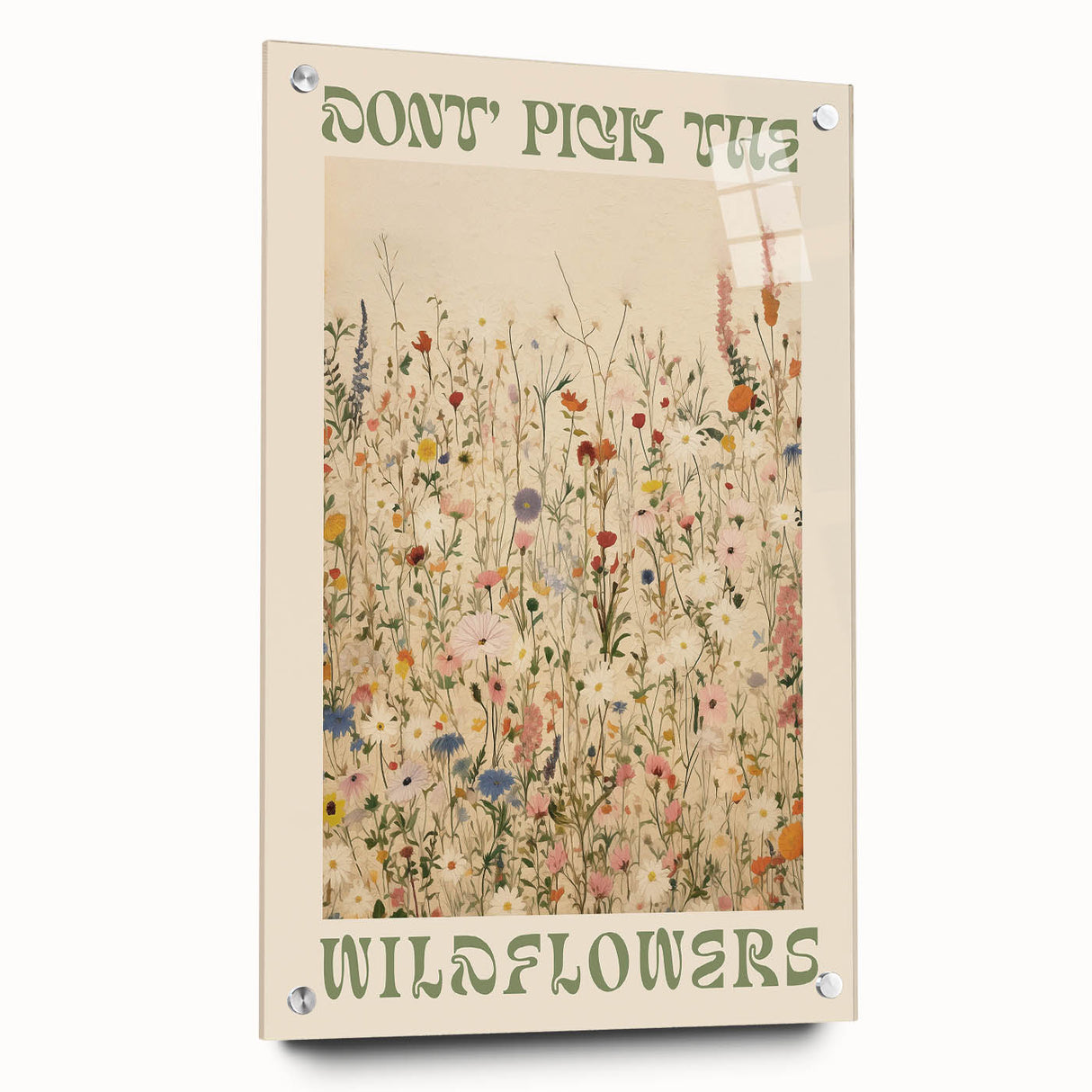 Electric Wall Art | 'Don't Pick the Wildflowers' Electric Canvas Decor