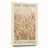Electric Wall Art | 'Don't Pick the Wildflowers' Electric Canvas Decor