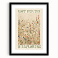 Electric Wall Art | 'Don't Pick the Wildflowers' Electric Canvas Decor