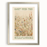 Electric Wall Art | 'Don't Pick the Wildflowers' Electric Canvas Decor