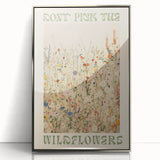 Electric Wall Art | 'Don't Pick the Wildflowers' Electric Canvas Decor