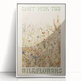 Electric Wall Art | 'Don't Pick the Wildflowers' Electric Canvas Decor