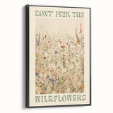 Electric Wall Art | 'Don't Pick the Wildflowers' Electric Canvas Decor
