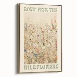 Electric Wall Art | 'Don't Pick the Wildflowers' Electric Canvas Decor