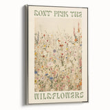 Electric Wall Art | 'Don't Pick the Wildflowers' Electric Canvas Decor