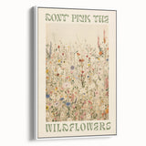 Electric Wall Art | 'Don't Pick the Wildflowers' Electric Canvas Decor