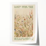 Electric Wall Art | 'Don't Pick the Wildflowers' Electric Canvas Decor
