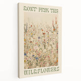 Electric Wall Art | 'Don't Pick the Wildflowers' Electric Canvas Decor