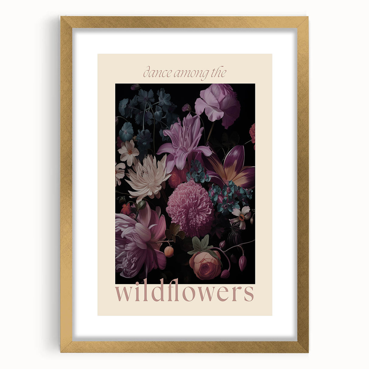 Electric Wall Art | 'Dance Among the Wildflowers' Floral Canvas Decor