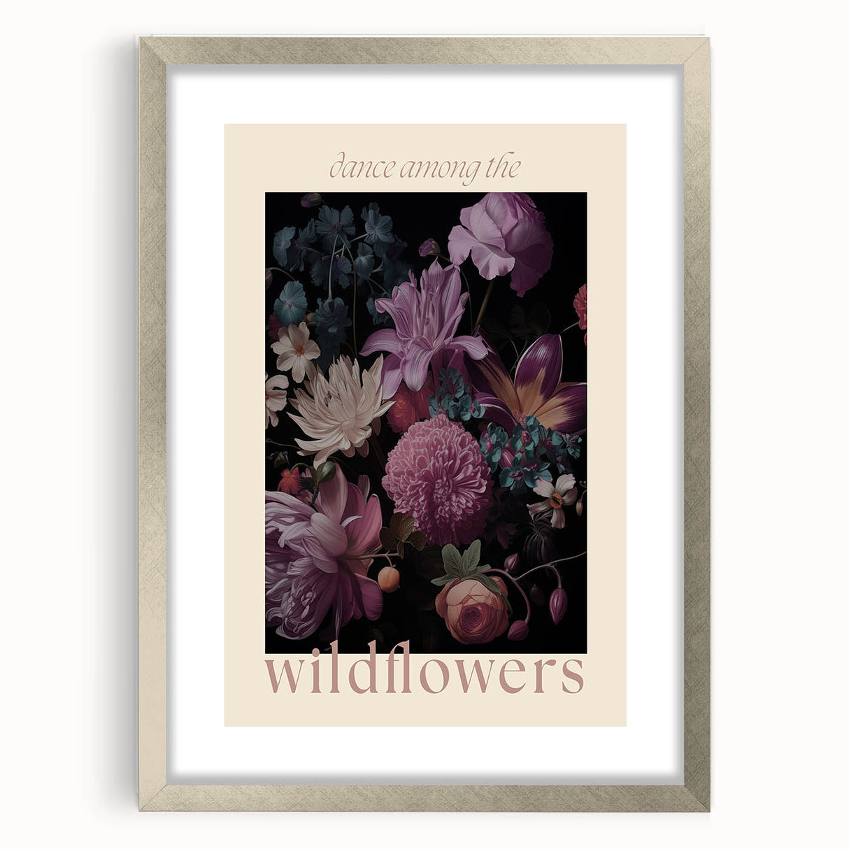 Electric Wall Art | 'Dance Among the Wildflowers' Floral Canvas Decor