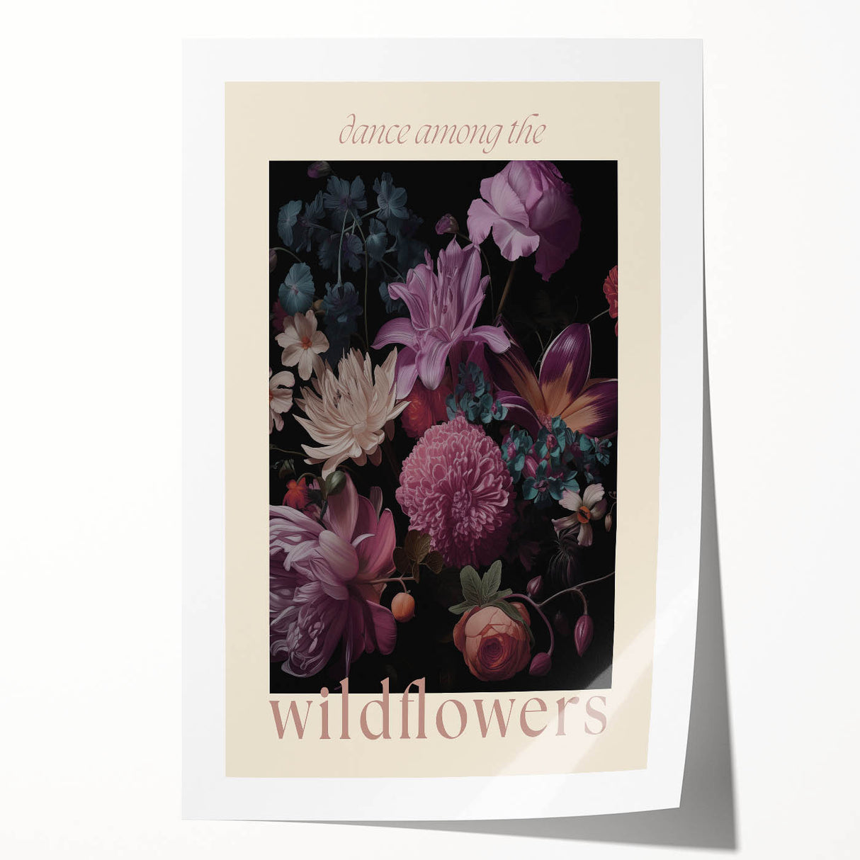 Electric Wall Art | 'Dance Among the Wildflowers' Floral Canvas Decor