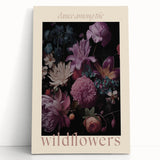 Electric Wall Art | 'Dance Among the Wildflowers' Floral Canvas Decor