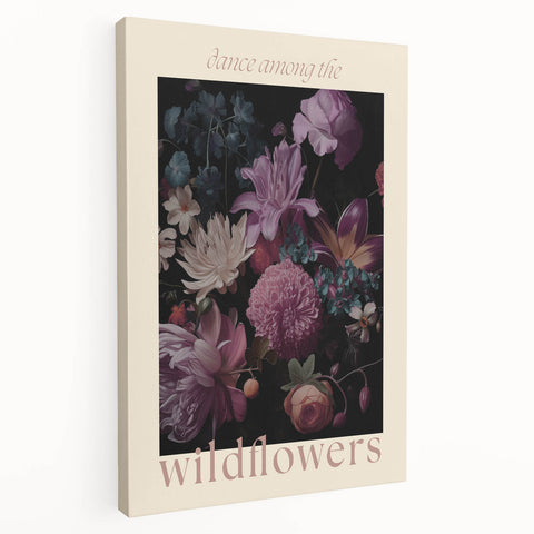 Electric Wall Art | 'Dance Among the Wildflowers' Floral Canvas Decor