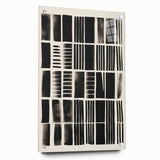 Modern Monochrome Grid Art Canvas - Electric Pattern Wall Decor