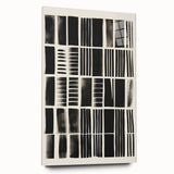 Modern Monochrome Grid Art Canvas - Electric Pattern Wall Decor