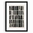 Modern Monochrome Grid Art Canvas - Electric Pattern Wall Decor