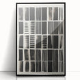Modern Monochrome Grid Art Canvas - Electric Pattern Wall Decor