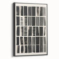 Modern Monochrome Grid Art Canvas - Electric Pattern Wall Decor