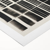 Modern Monochrome Grid Art Canvas - Electric Pattern Wall Decor