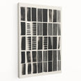 Modern Monochrome Grid Art Canvas - Electric Pattern Wall Decor