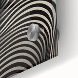 Modern Electric Wall Art - Abstract Black and White Electric Canvas