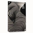 Modern Electric Wall Art - Abstract Black and White Electric Canvas