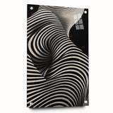 Modern Electric Wall Art - Abstract Black and White Electric Canvas
