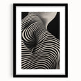 Modern Electric Wall Art - Abstract Black and White Electric Canvas