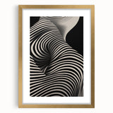 Modern Electric Wall Art - Abstract Black and White Electric Canvas