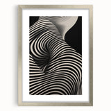 Modern Electric Wall Art - Abstract Black and White Electric Canvas