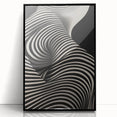 Modern Electric Wall Art - Abstract Black and White Electric Canvas